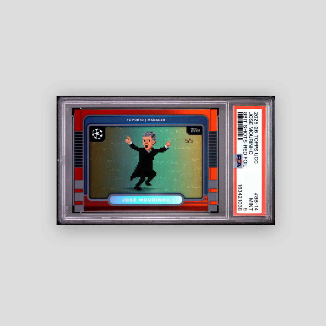 2025-26 Topps Jose Mourinho 8BIT Shot Red /5 #8B-14 PSA 9 - Q's Cards