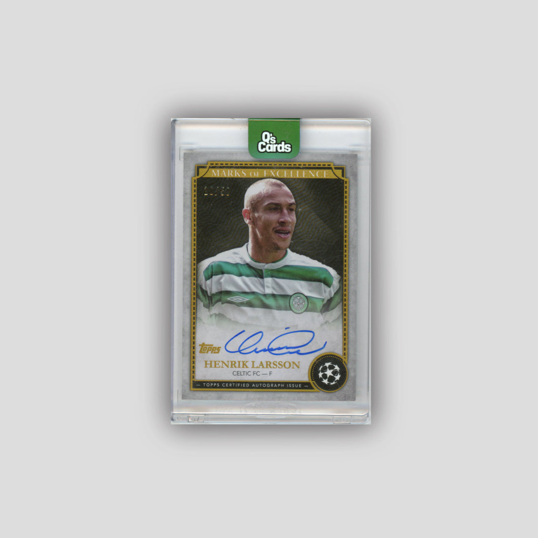 2023-24 Topps Inception UCC Henrik Larsson Marks Of Excellence Auto /50 #HL3 - Topps
