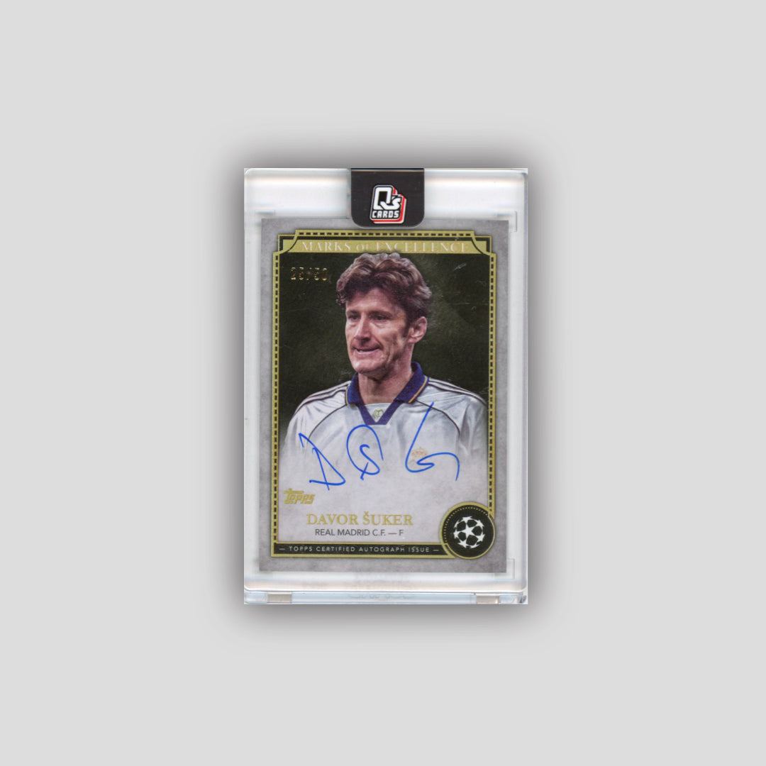 2024-25 Topps UCC Davor Suker Marks of Excellence Autographs Gold /50 #EX-DS1 - Topps