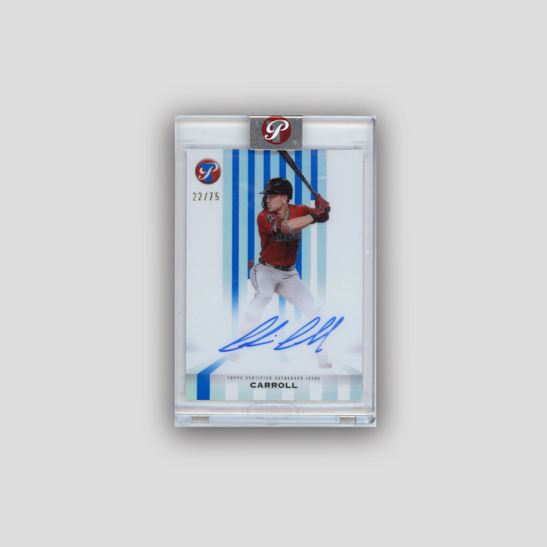 2026 Topps Pristine Baseball Corbin Carroll Spotless Signatures Blue /75 #SS-CC - Topps