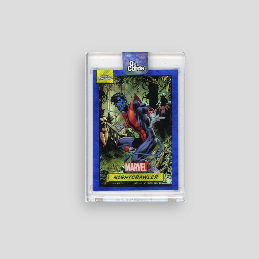 2024 Topps Chrome Marvel Nightcrawler Blue Wave /150 #83