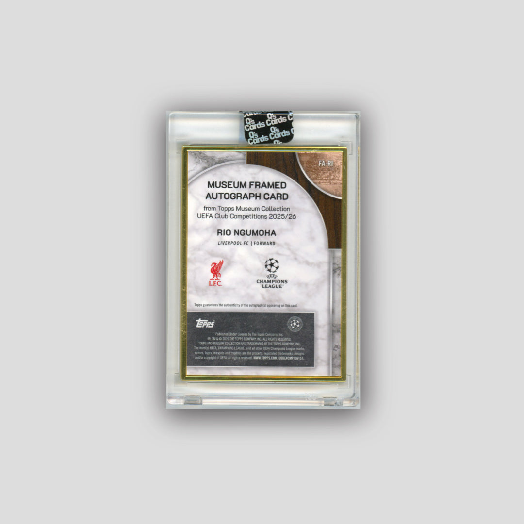 2025-26 Topps Museum UCC Rio Ngumoha Goldframe Auto /99 #FA-RI - Topps