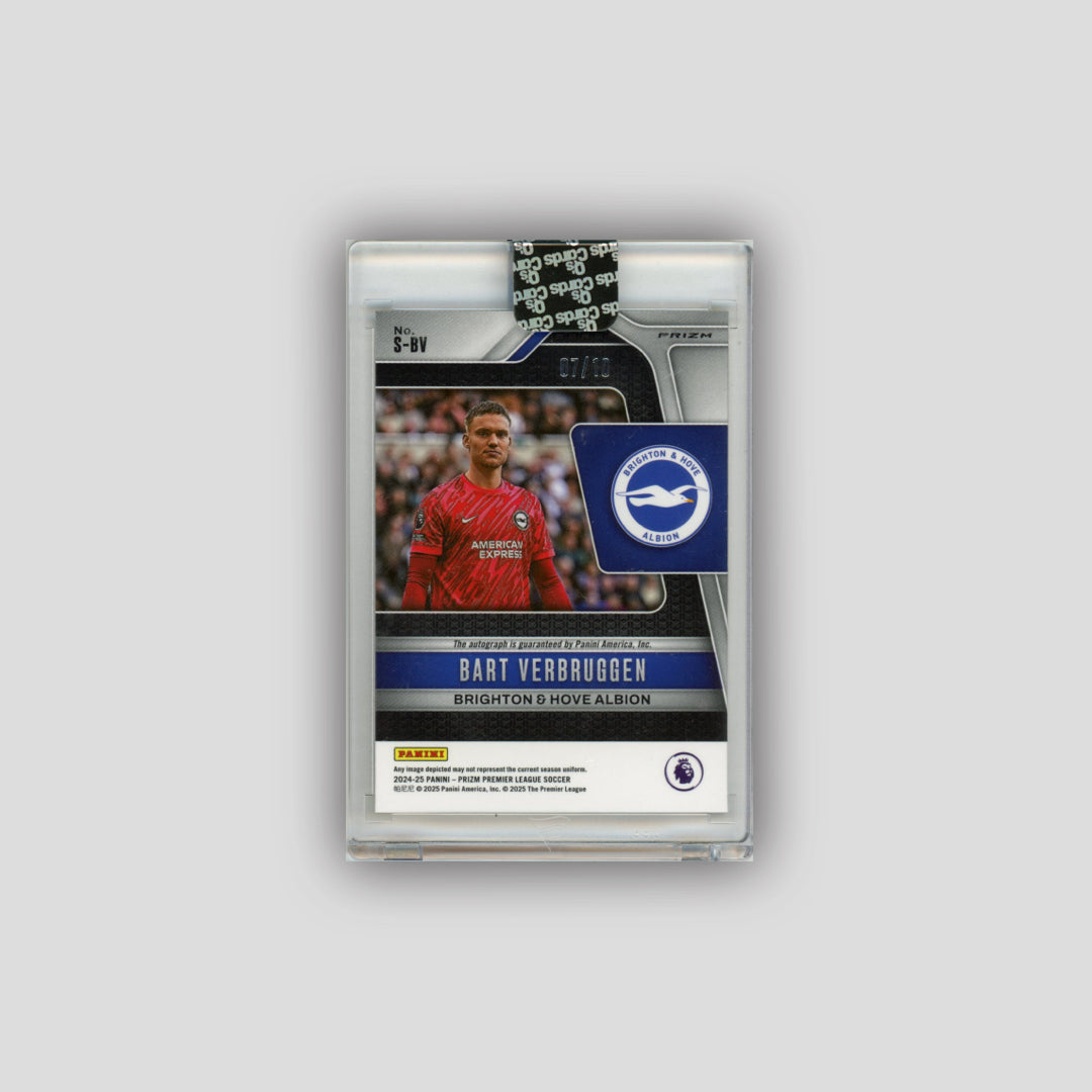 2024-25 Panini Prizm Premier League Bart Verbruggen Signatures Gold /10 #S-BV - Panini
