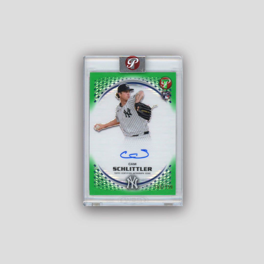 2026 Topps Pristine Cam Schlittler Green Auto /150 #PA-CSC - Topps