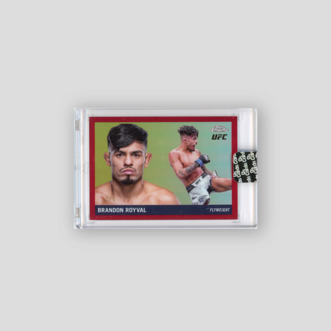 2025 Topps Chrome UFC Brandon Royval 1955 Topps Red Refractor #55T-23