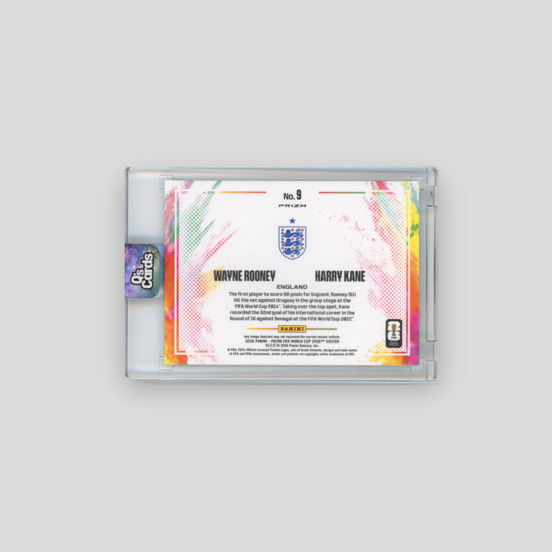 2026 Panini Prizm FIFA World Cup Wayne Rooney / Harry Kane Color Blast Duals #9 - Prizm