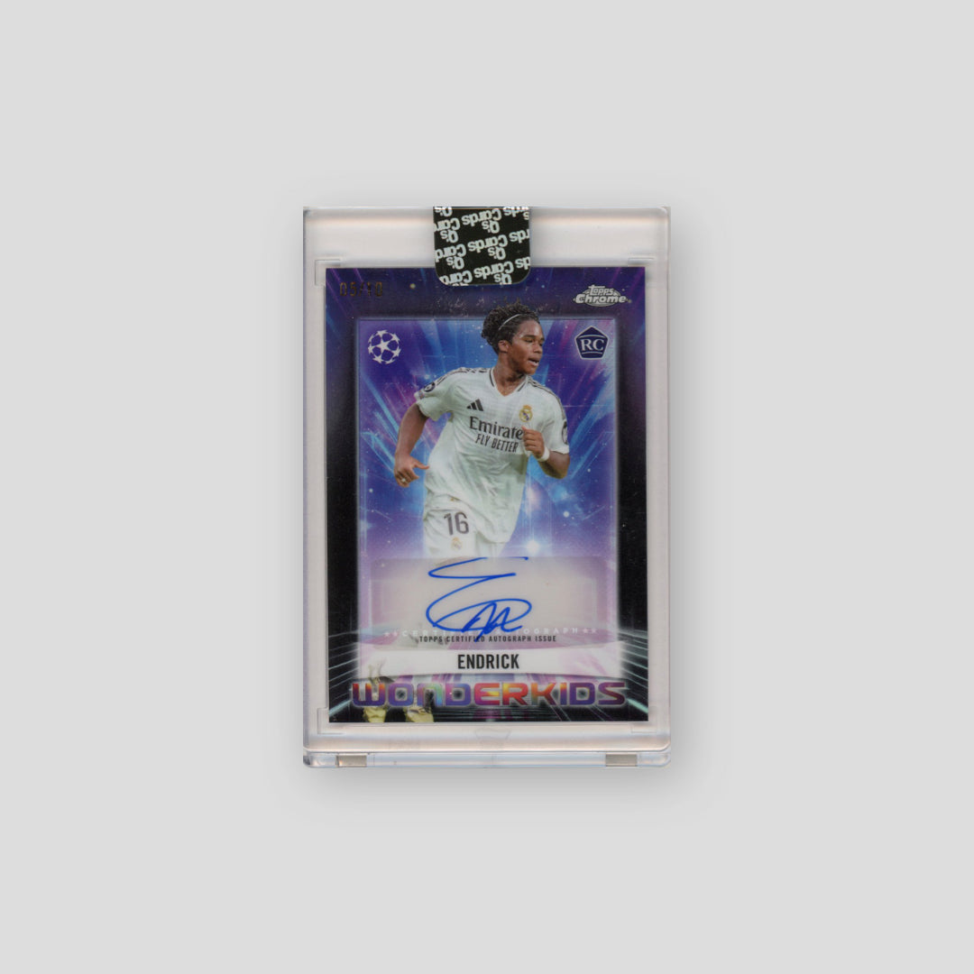 2024-25 Topps Finest Wonderkids Auto Endrick Black /10 #WKA-E