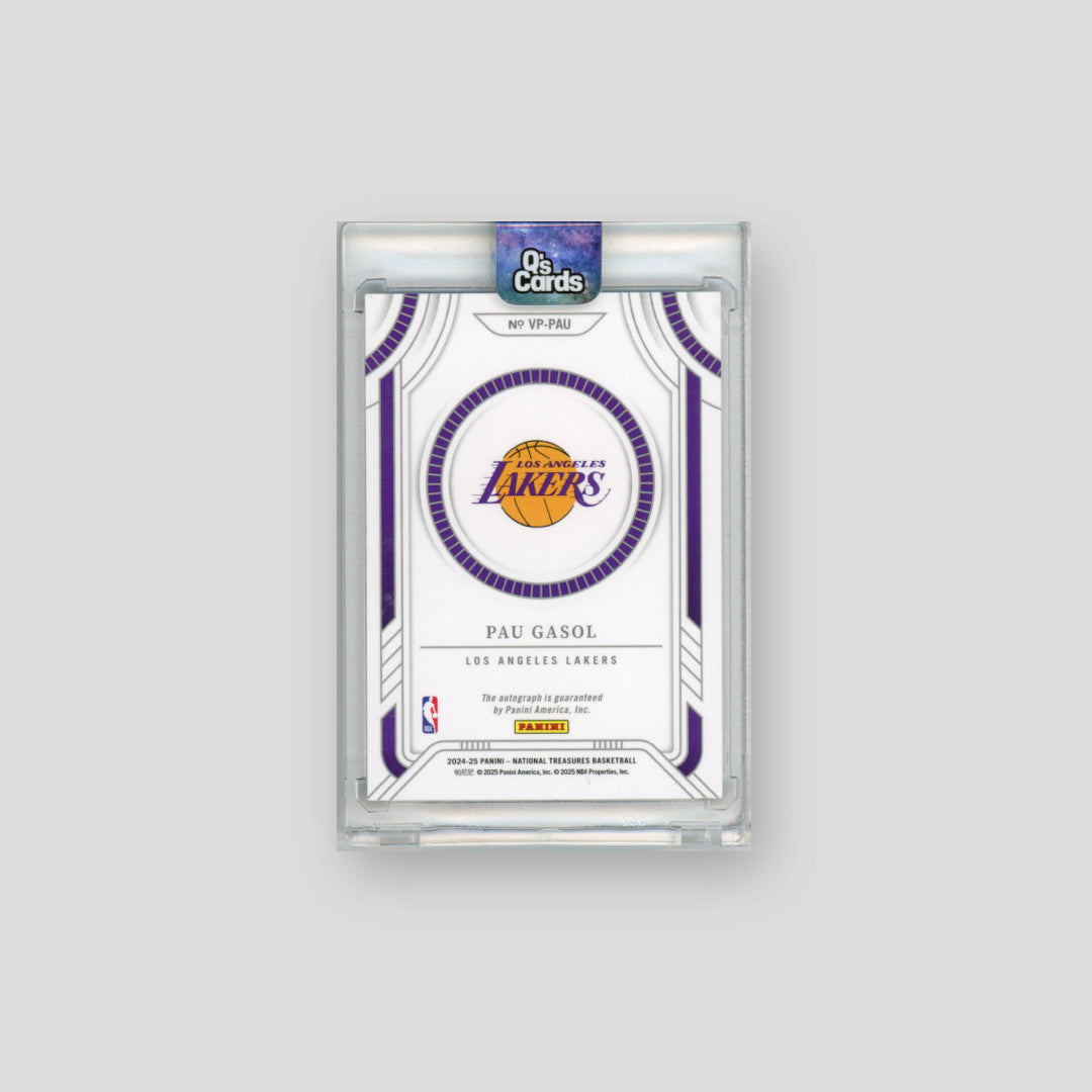 2024-25 Panini National Treasures Pau Gasol Vieuwpoint Signatures /24 AU #VP-PAU