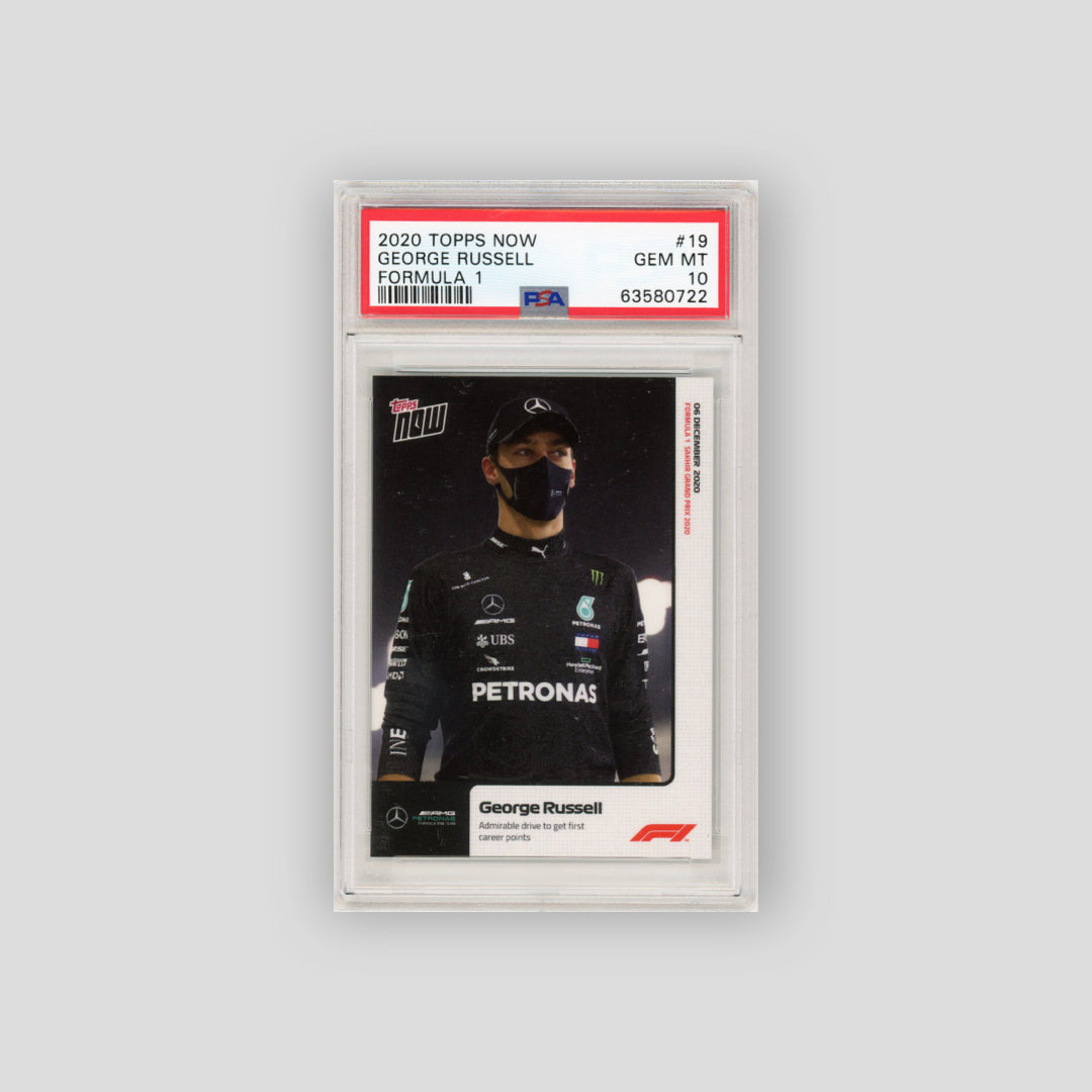 2020 Topps Now Formula 1 George Russell PSA 10 #019