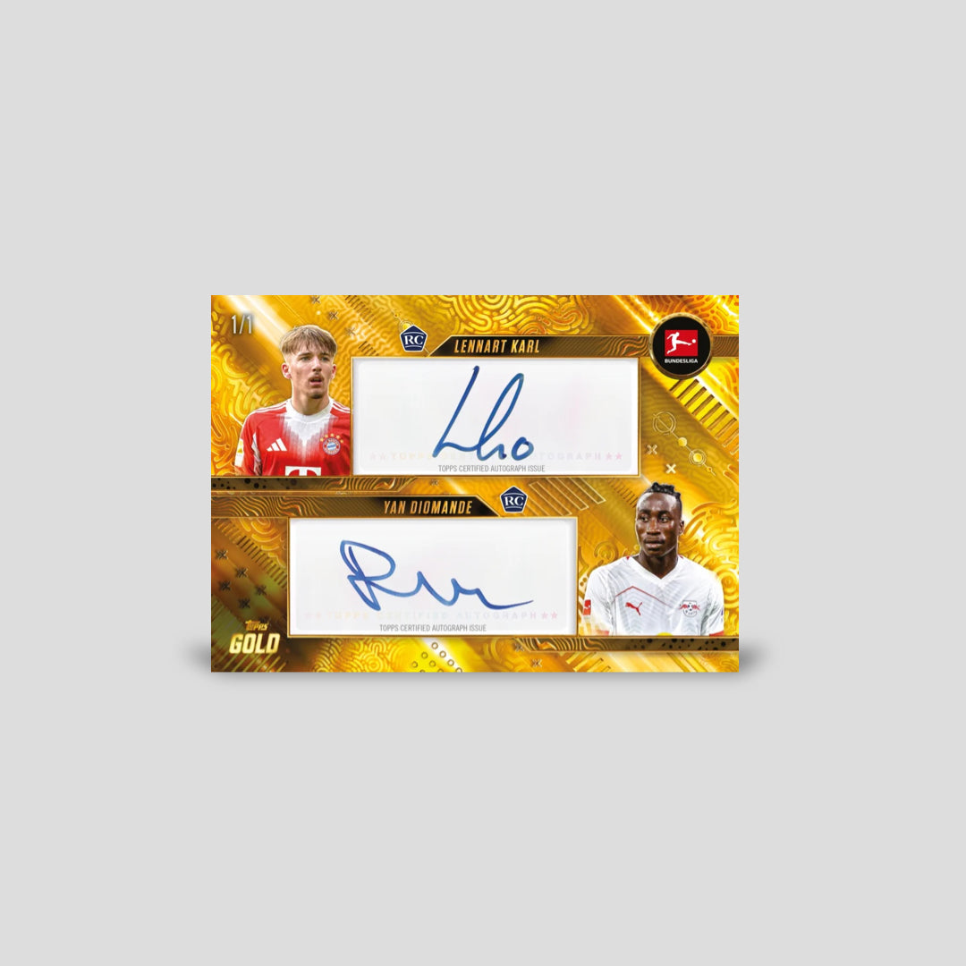 2025-26 Topps Gold Bundesliga Soccer Hobby Box - Q's Cards