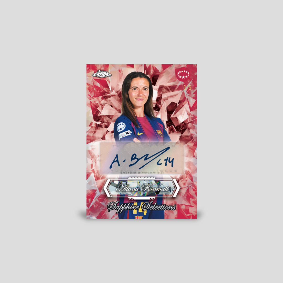 2025-26 Topps Chrome Sapphire Soccer UEFA Women's Champions League Hobby Box - Q's Cards