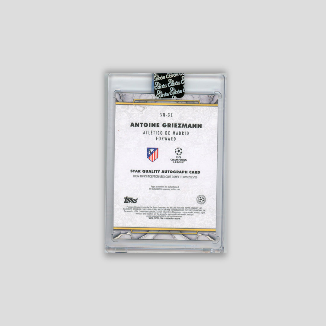 2025-26 Topps Inception UCC Antoine Griezmann Auto Pink /75 #SQ-GZ - Topps