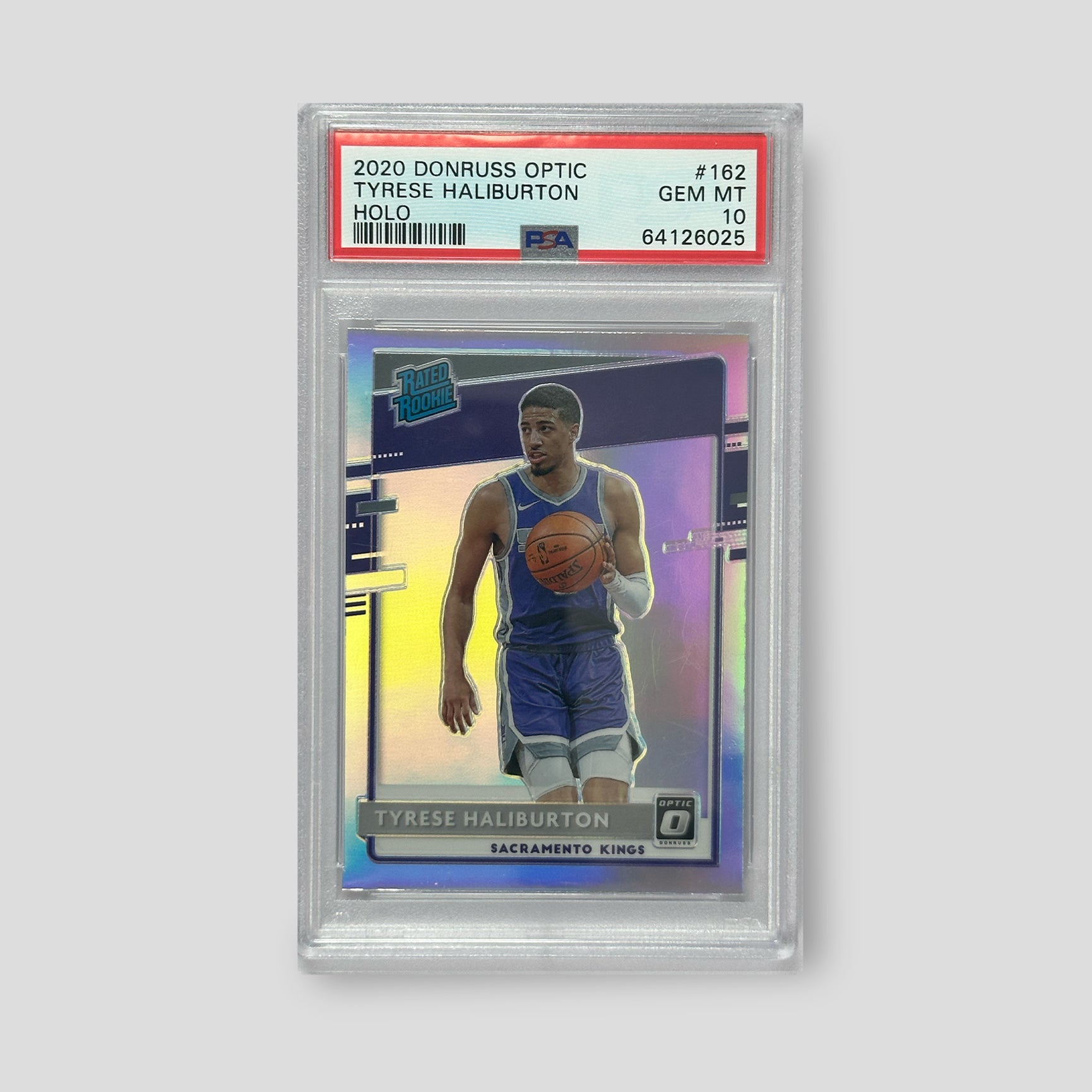 2020 Panini Donruss Optic Holo Tyrese Haliburton PSA 10