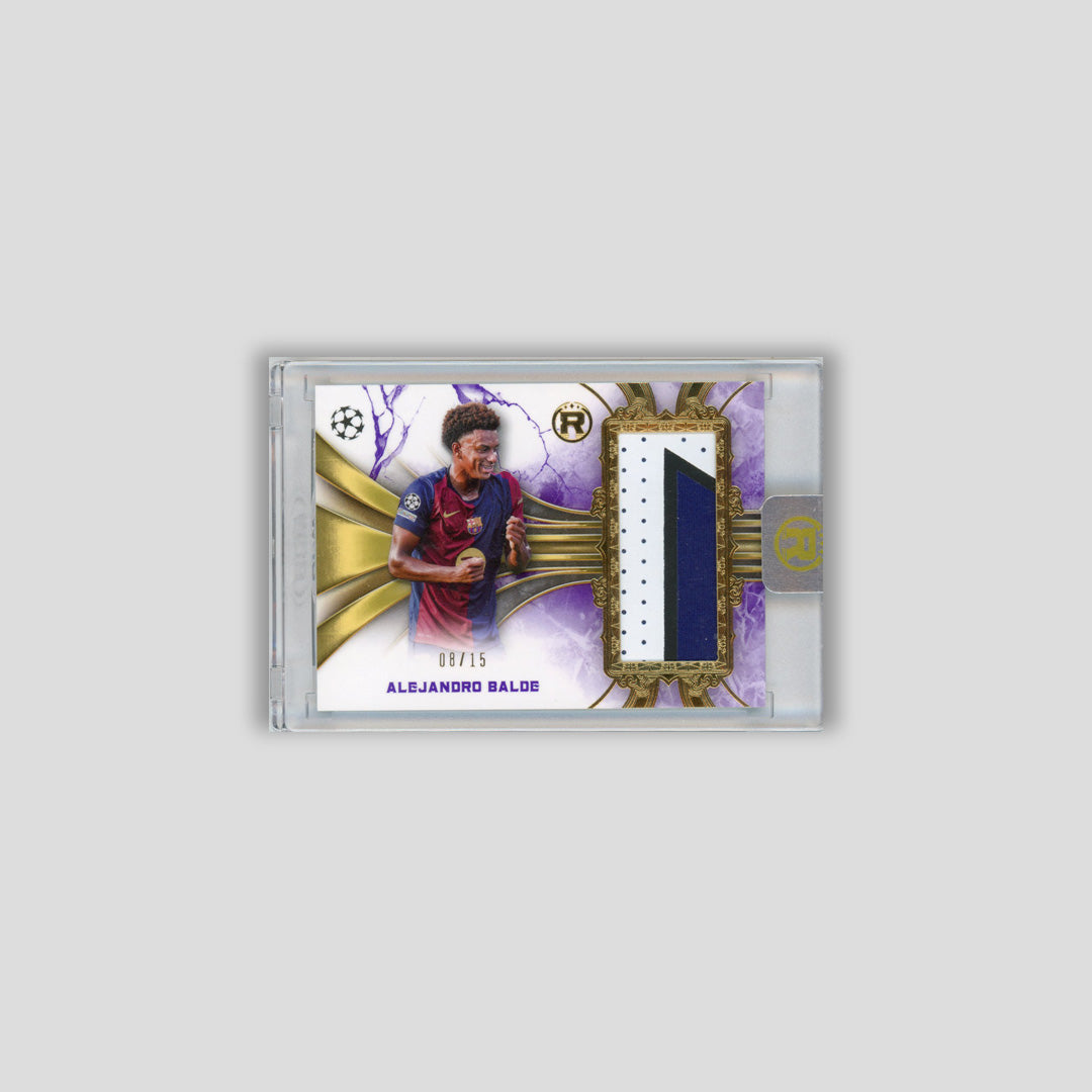 2024-25 Topps Reverence UCC Alejandro Balde Purple Relic /15 #RR-AB - Q's Cards