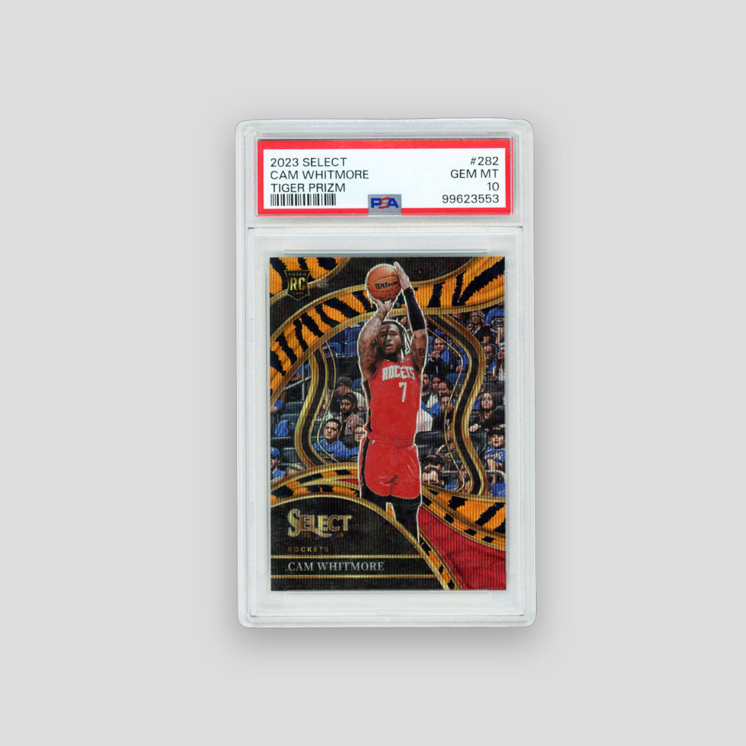 2023 Panini Select Basketball Cam Whitmore RC Tiger Prizm (PSA 10) - Q's Cards
