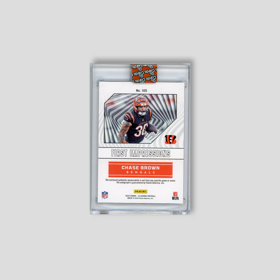 2023 Panini Illusions Chase Brown Auto Relic /399 #105