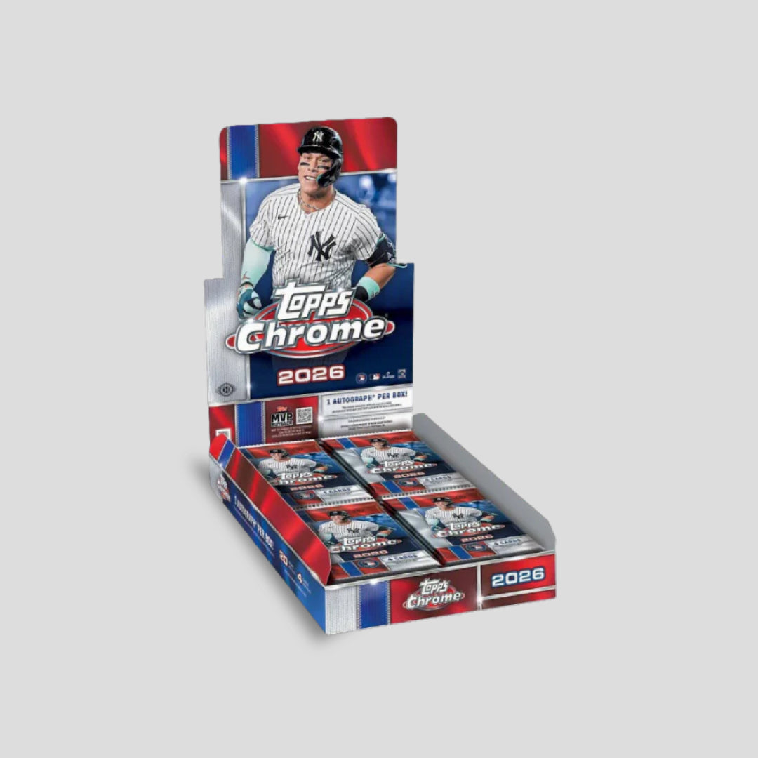 2026 Topps Chrome Baseball Hobby Box Box - Q's Cards