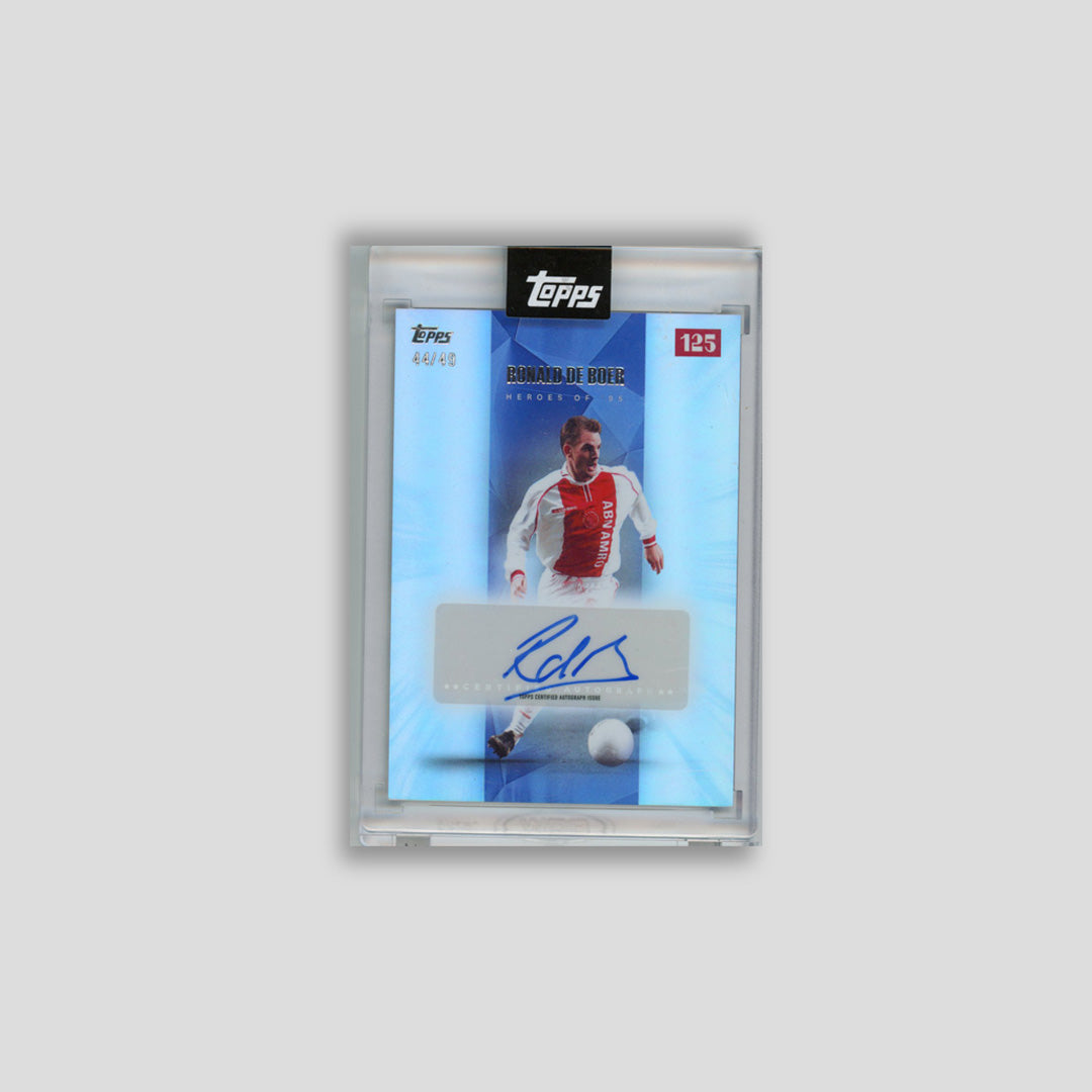 2025 Topps Ajax 125th Ronald de Boer Heroes of 95 Blue Auto /49 # - CDP