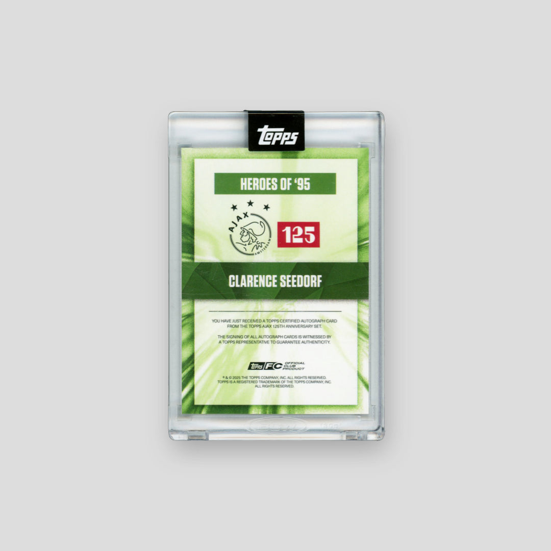 2025 Topps Ajax 125 Clarence Seedorf Heroes of '95 /99 - Q's Cards