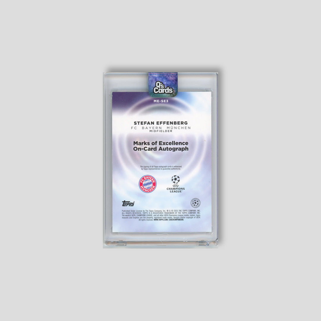 2025-26 Topps Marks of Excellence Stefan Effenberg /10 #ME-SE3 - Topps