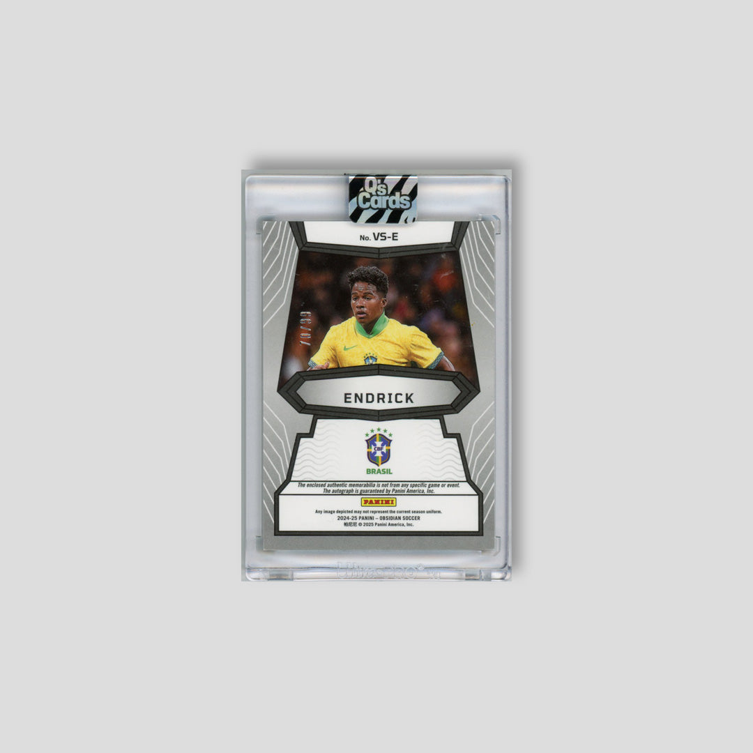 2024-25 Panini Obsidian Endrick Auto Relic /99 #VS-E - Q's Cards