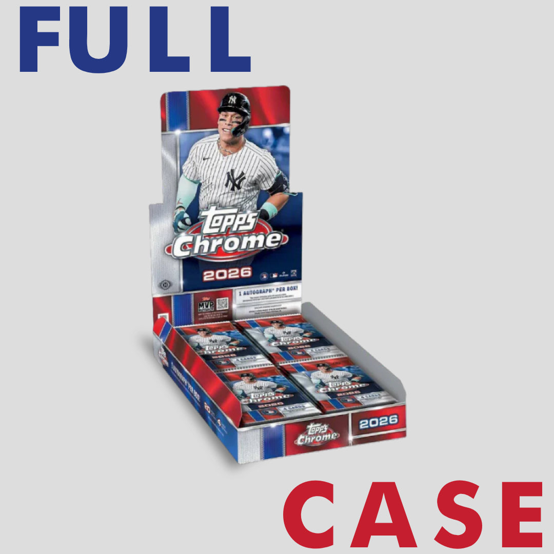 2026 Topps Chrome Baseball Hobby Box Case (12 boxes) - Q's Cards