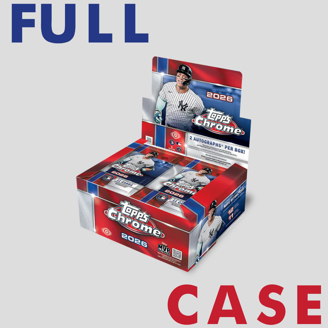 2026 Topps Chrome Baseball Jumbo Box Case (8 boxes) - Q's Cards