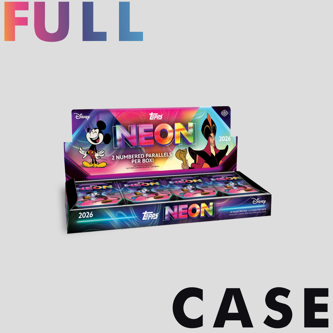 2026 Topps Disney Neon Hobby Box Case (12 boxes) - Q's Cards