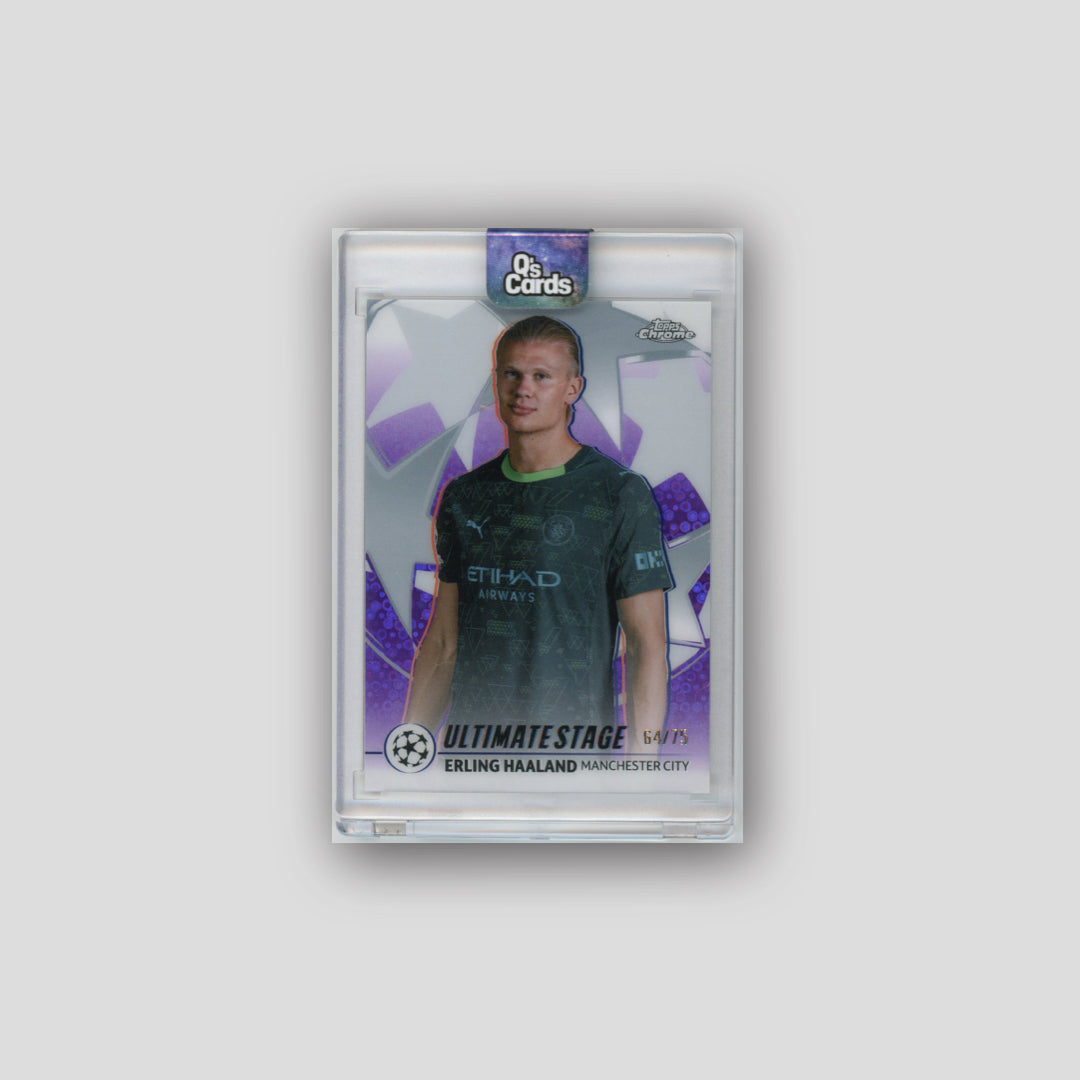 2025-26 Topps Flagship UCC Erling Haaland Ultimate Stage Purple /75 #US-10 - Topps