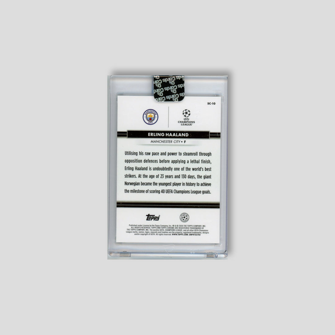 2026 Topps Chrome National SCC Erling Haaland Black /10 #SC-10