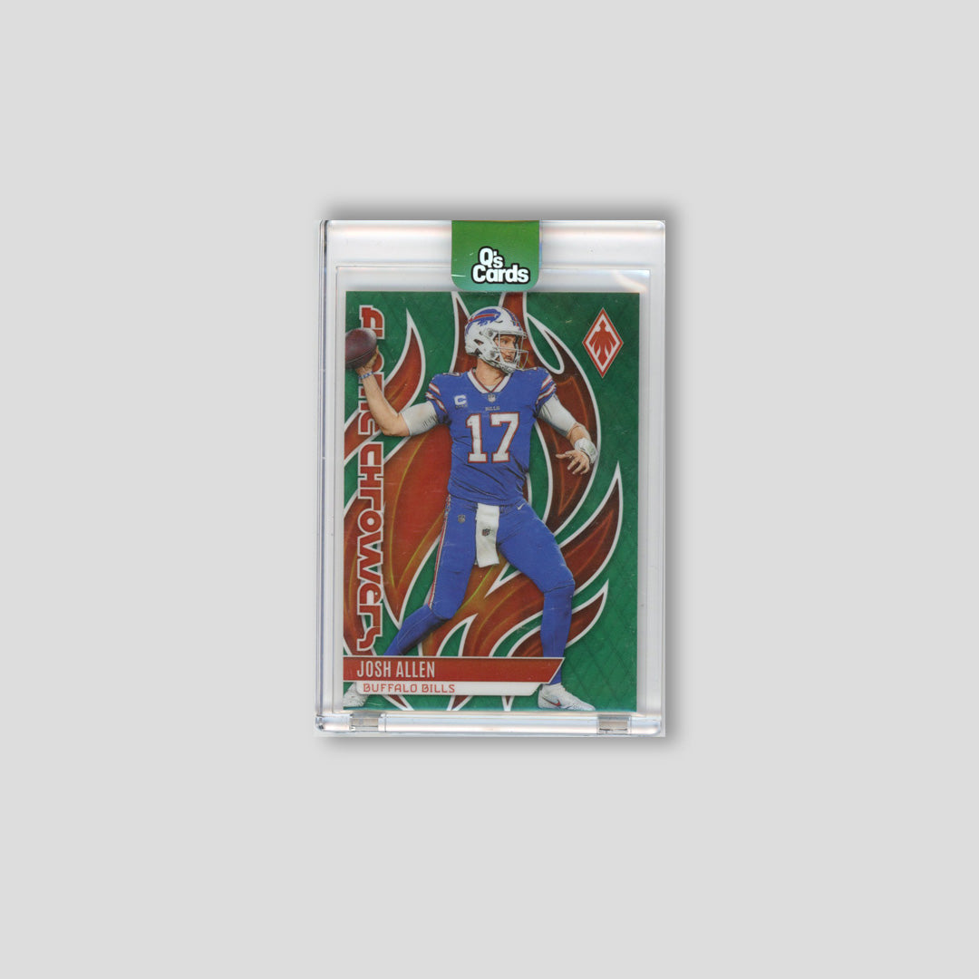 2023 Panini Phoenix Josh Allen Flame Throwers Green #/25 #FLA-17