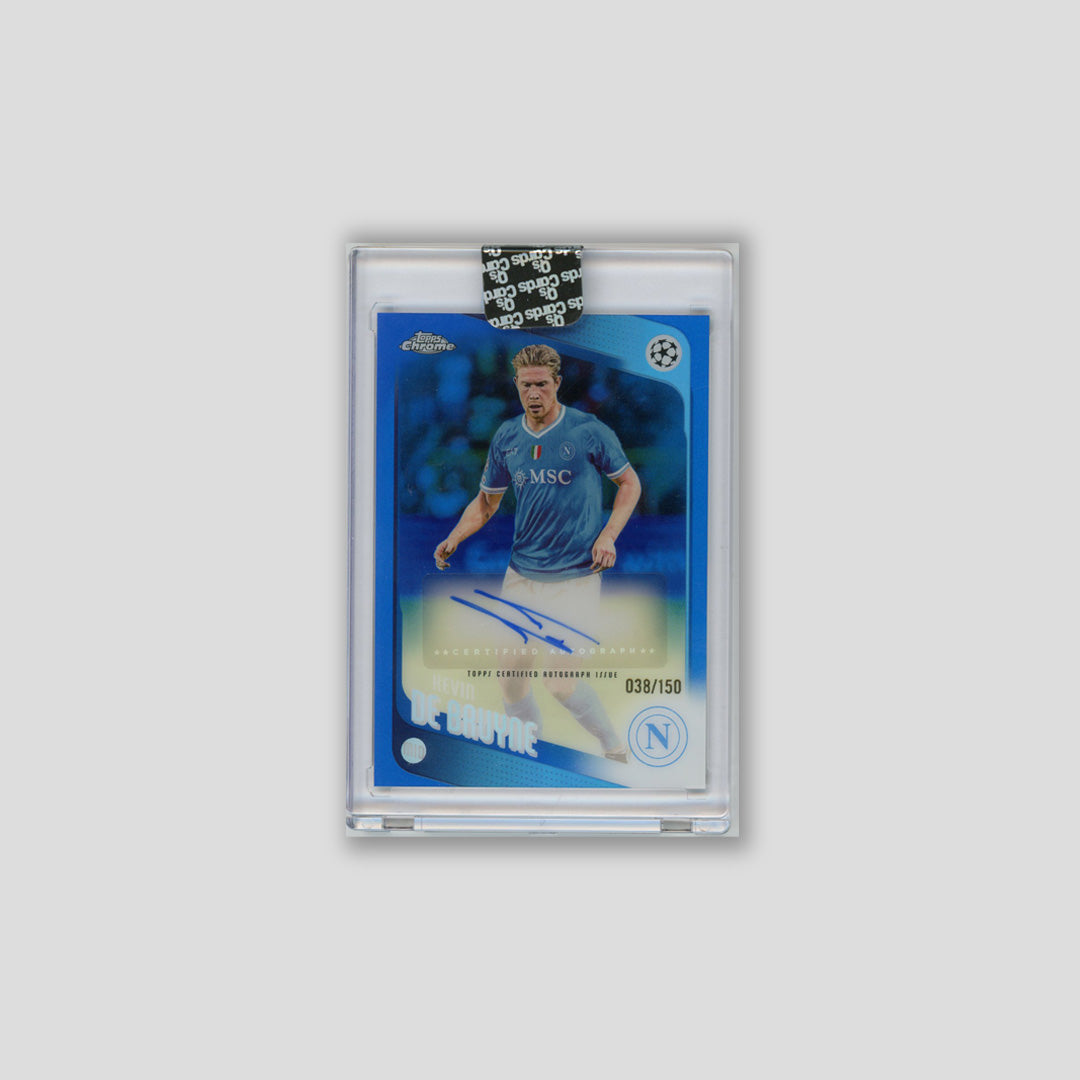 2025-26 Topps Chrome UCC Kevin De Bruyne Blue Auto /150 #CA-KDB - Topps