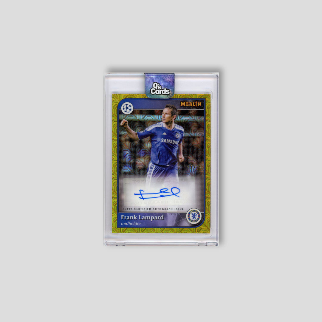 2024-25 Topps Merlin UCC Frank Lampard Gold Auto /50 #AU-FL - Topps