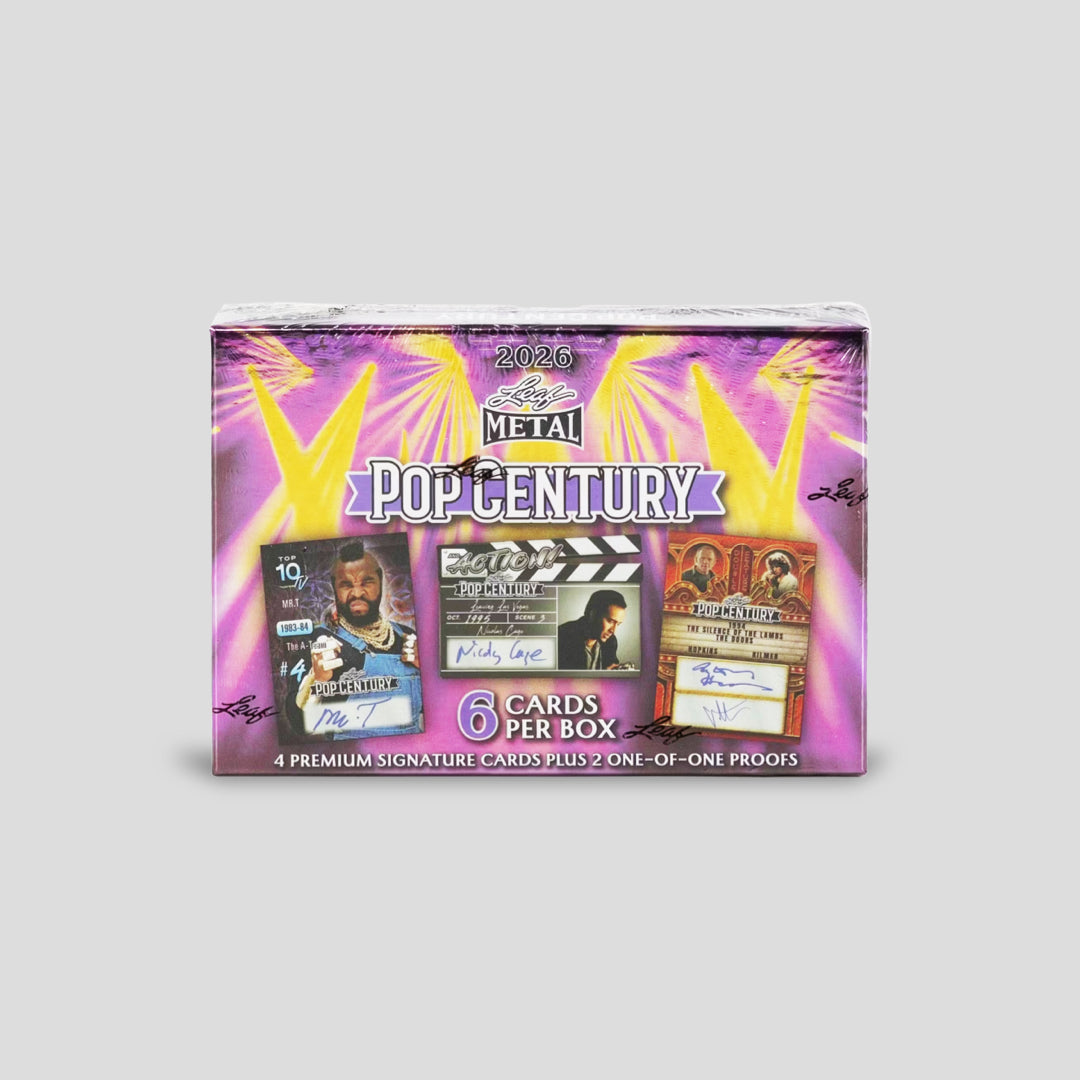 2026 Leaf Pop Century Entertainment Hobby Box Box - Q's Cards
