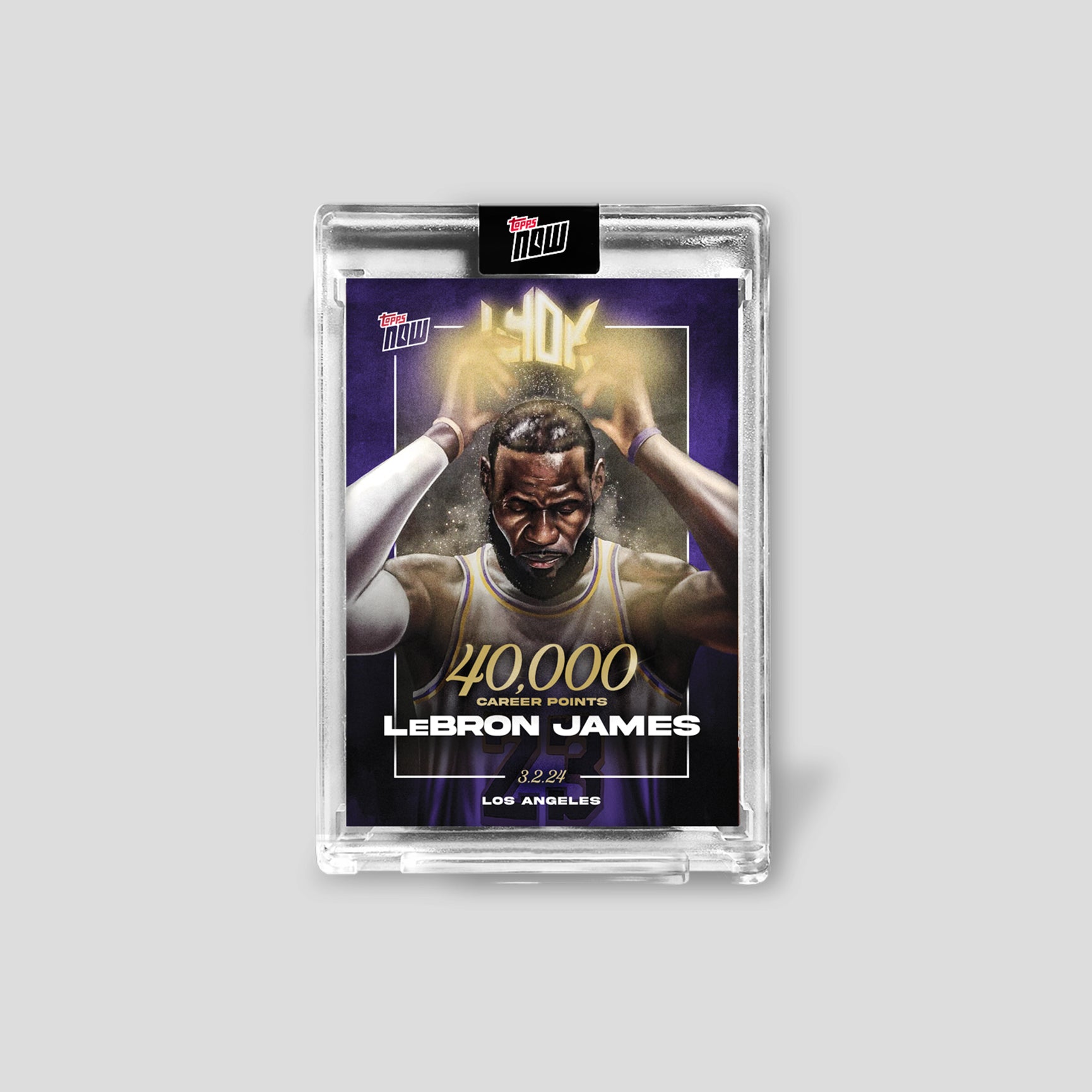 2023 Topps Now® Lebron James LJ-40K Basketball Single Card