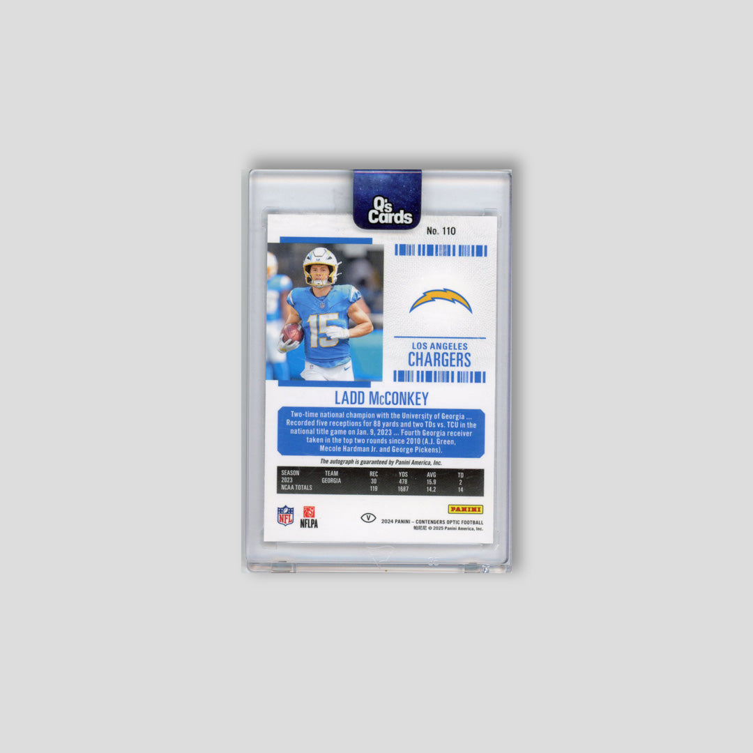 2024 Panini Contenders Ladd McConkey Rookie Ticket Autographs #110 - Panini
