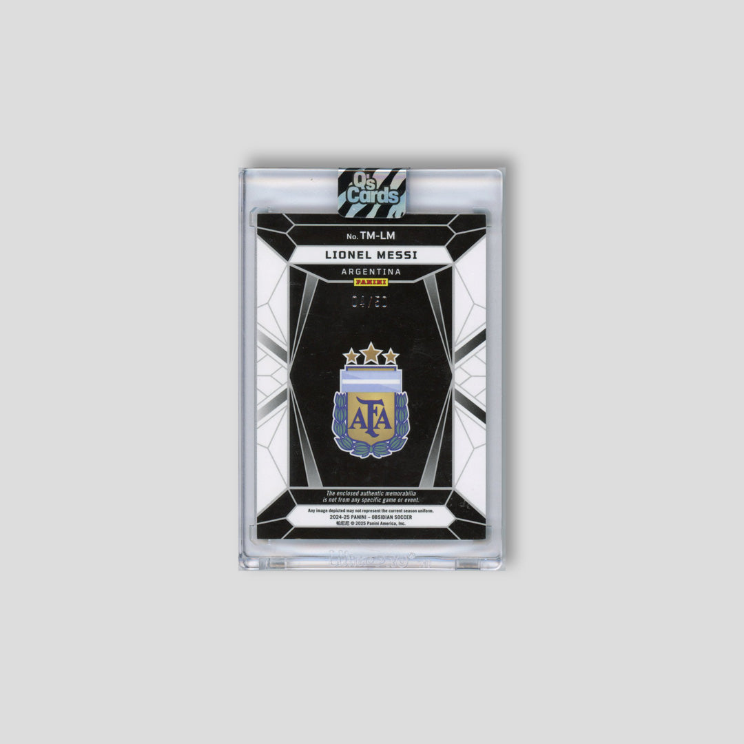 2024-25 Panini Obsidian Lionel Messi Trifecta Relic /50 #TM-LM - Q's Cards