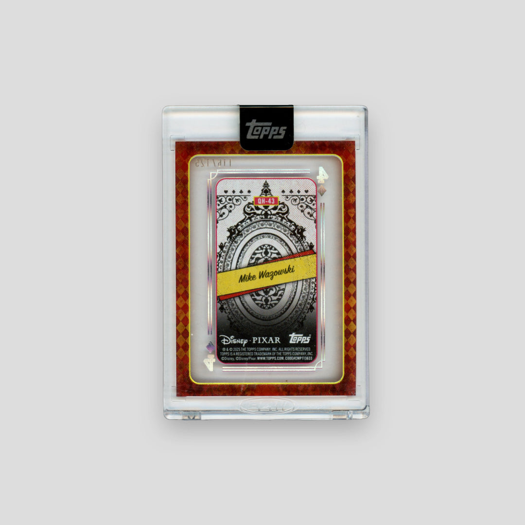 2025 Topps Disney Mint Mike Wazowski Acetate Playing Card /125 - Q's Cards