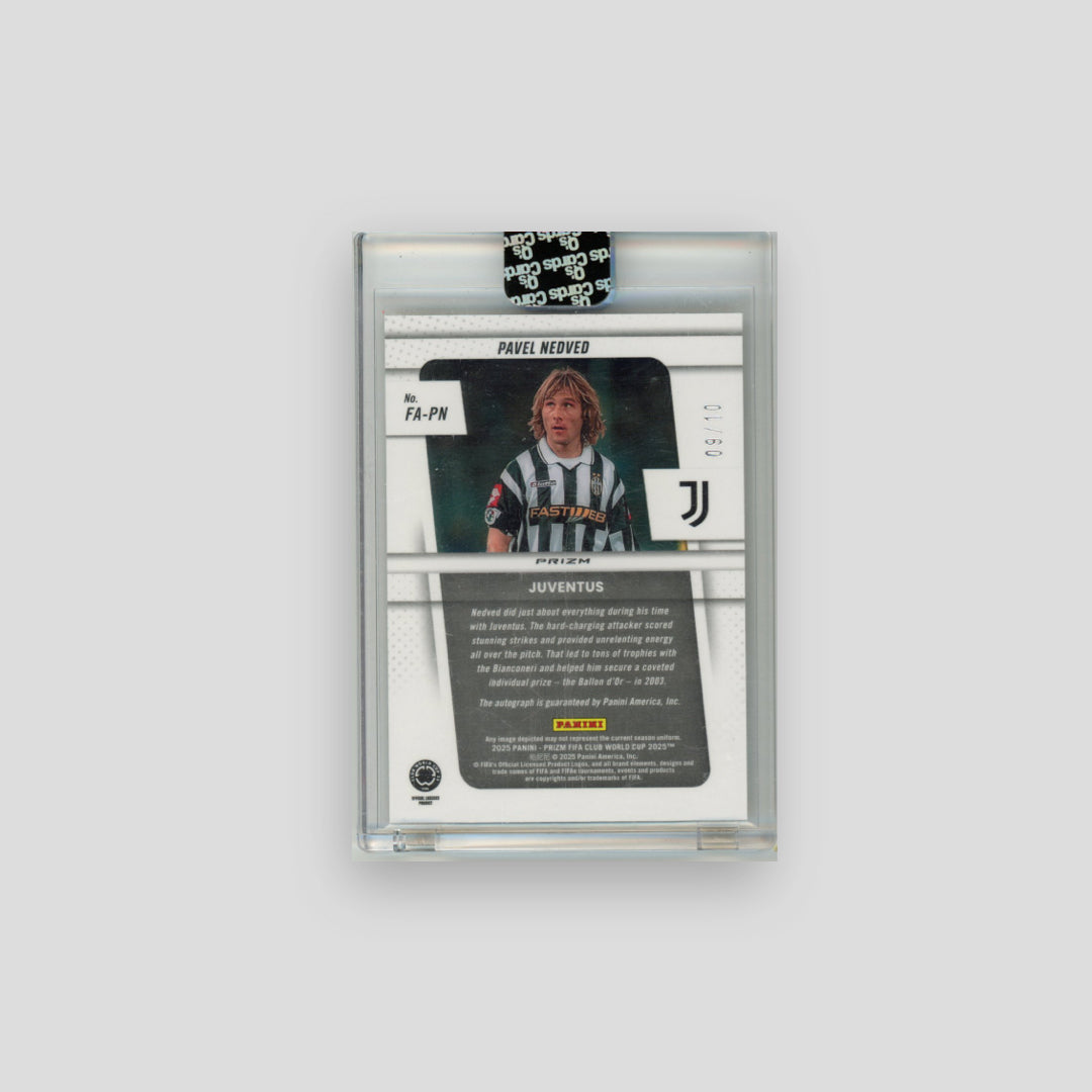2025 Panini Prizm FIFA Club World Cup Pavel Nedved Gold Auto /10 #FA-PN