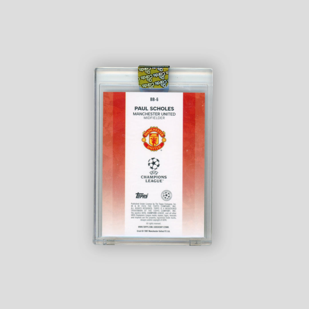 2025-26 Topps Best of the Best Foilfractor 1/1 Paul Scholes #BB-6 - Q's Cards