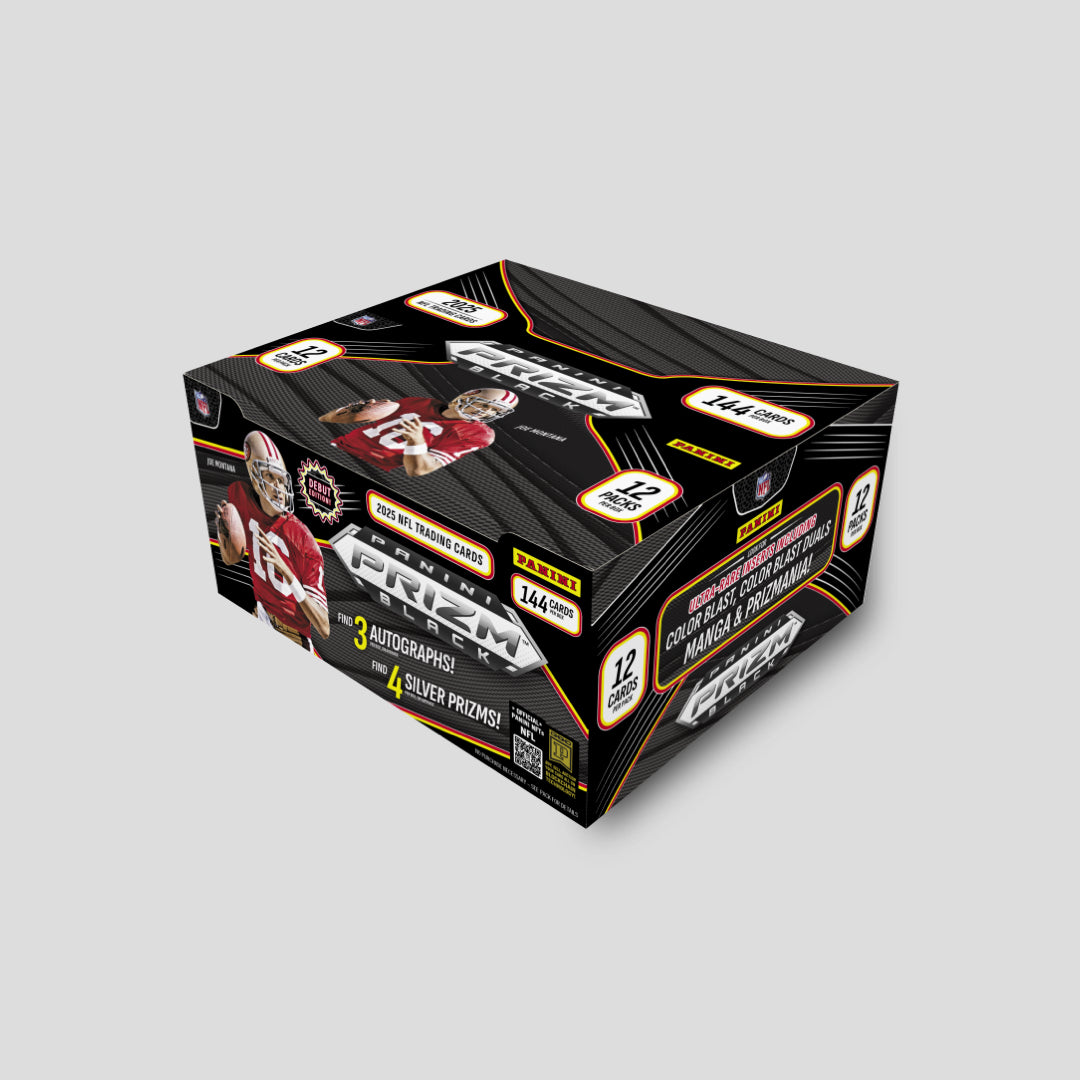 2025 Panini Prizm Black Football Hobby Box - qscards