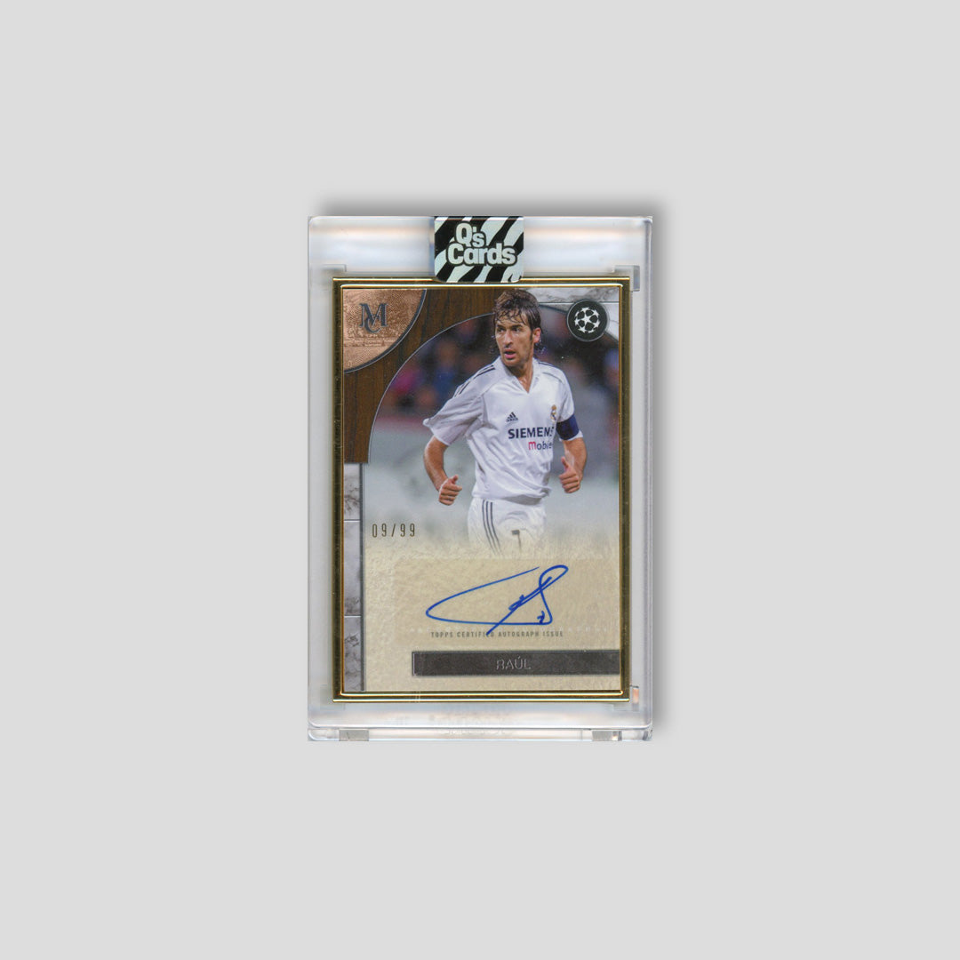 2025-26 Topps Museum UCC Raul Goldframe Auto /99 #FA-RA - Q's Cards