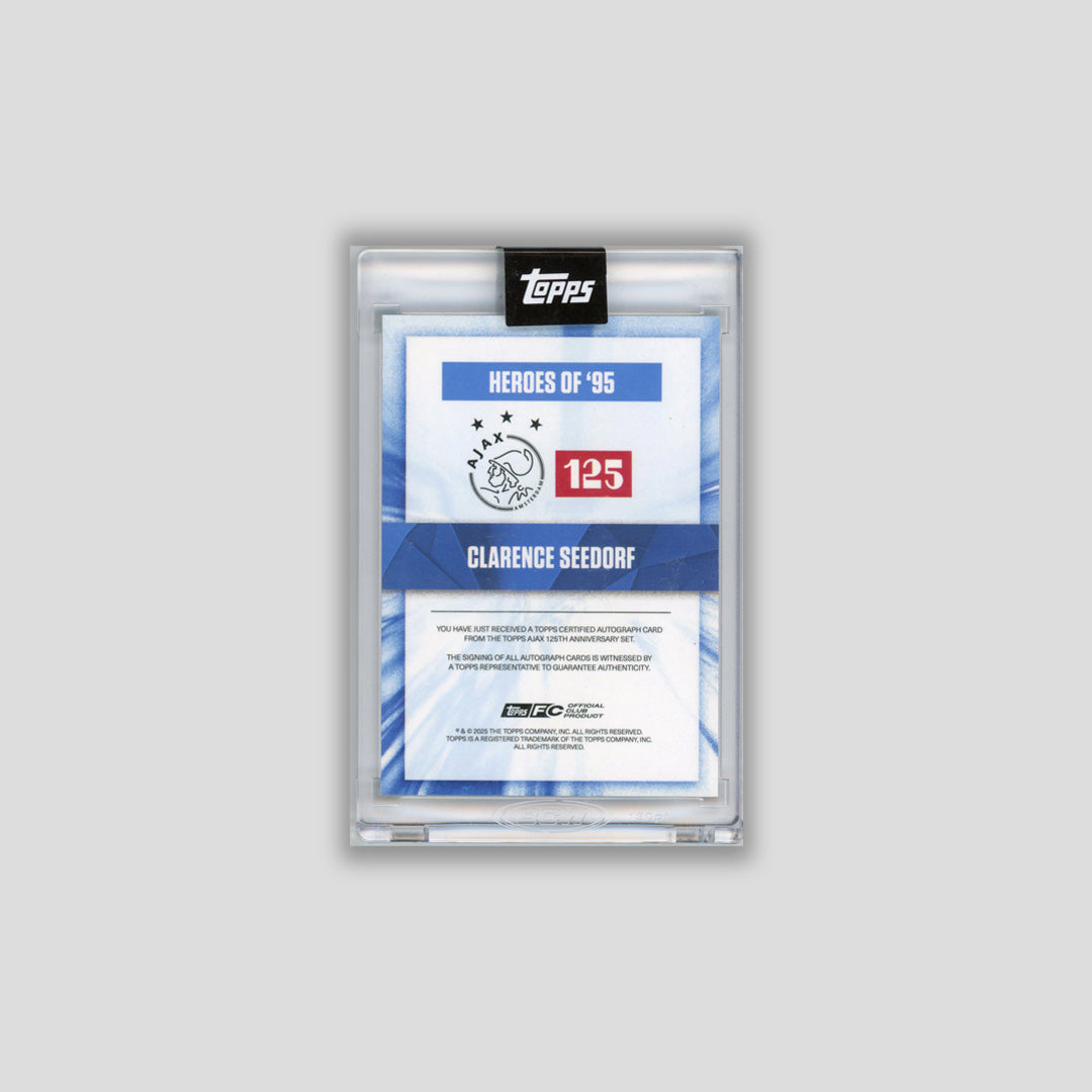 2025 Topps Ajax 125h Clarence Seedorf Heroes of 95 Blue Auto /49 # - CDP