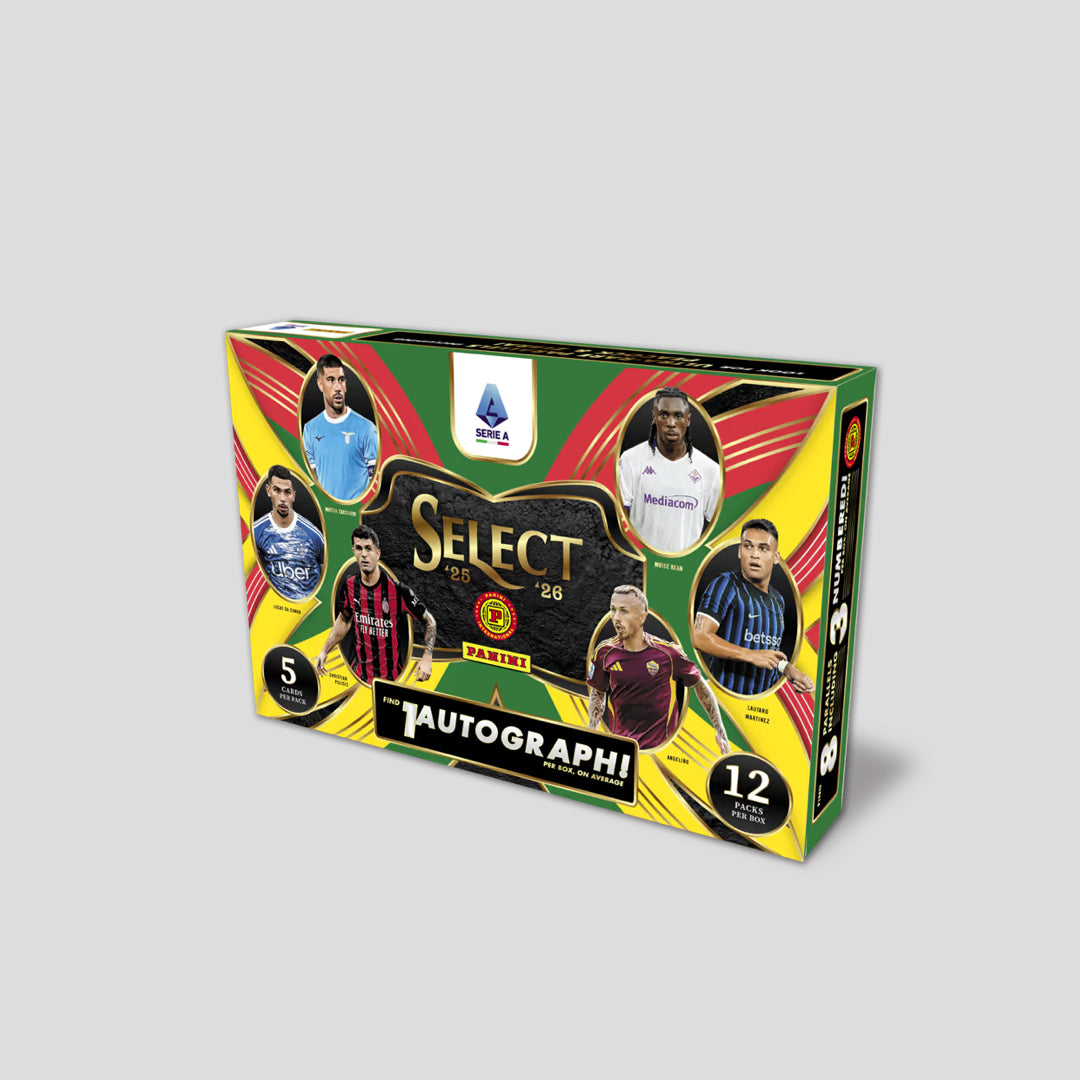 2025-26 Panini Select Soccer Serie A Hobby International Box - Q's Cards