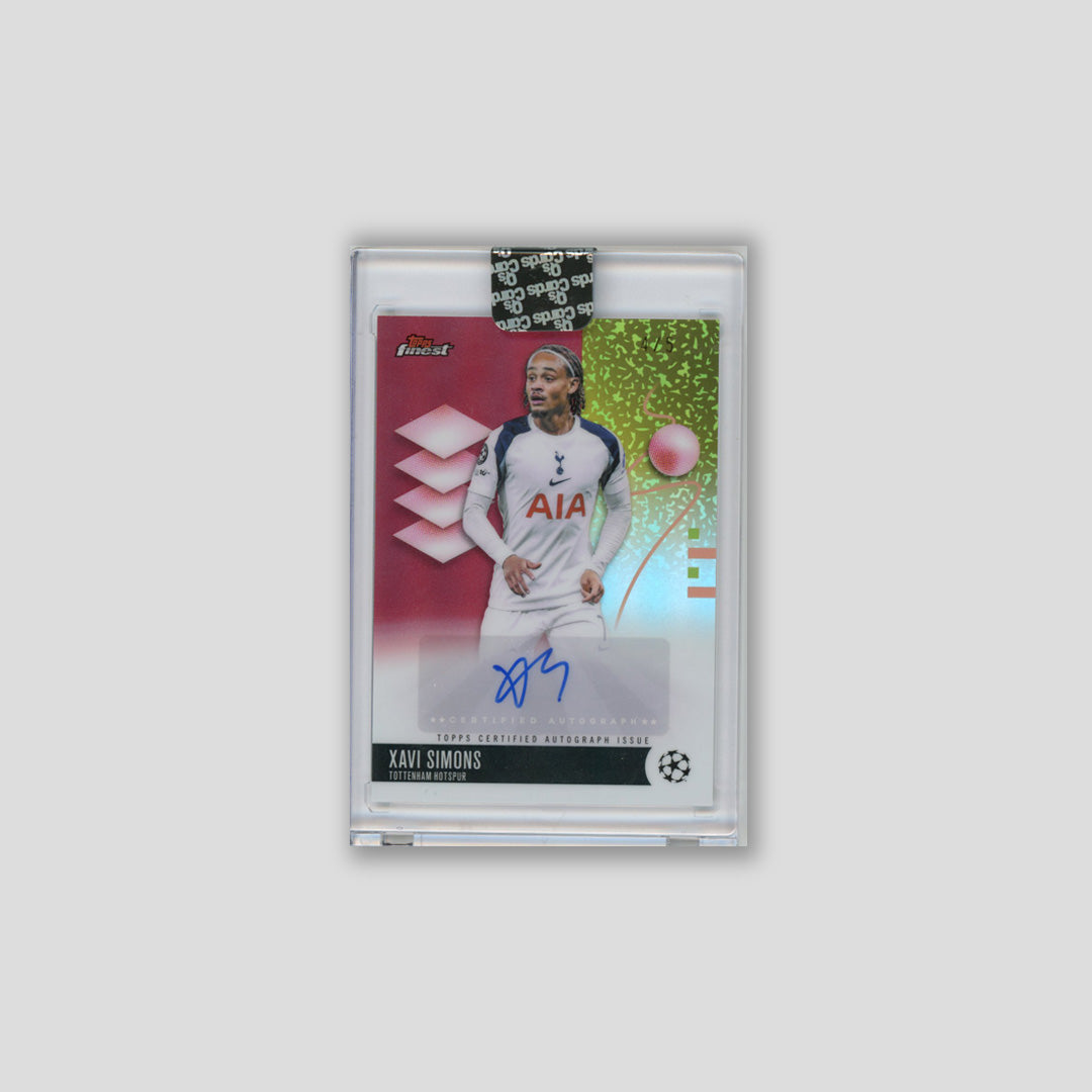 2025-26 Topps Finest Xavi Simons Red Auto /5 #BA-XS - Topps