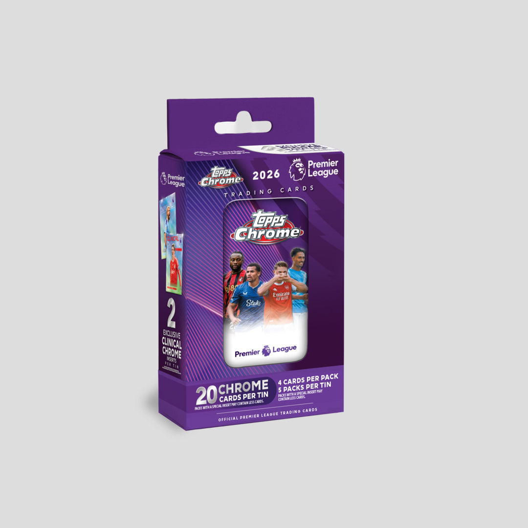 2025-2026 Topps Chrome Premier League Soccer Tin