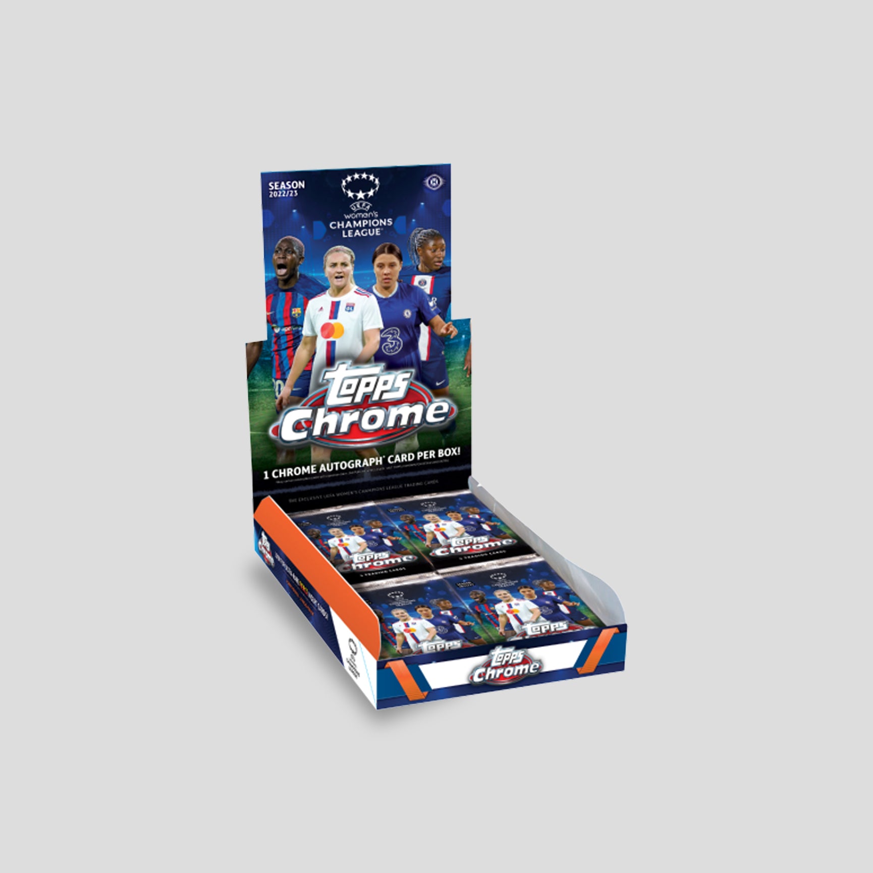 2022/23 Topps Chrome Soccer UEFA Women's Champions League Hobby Box