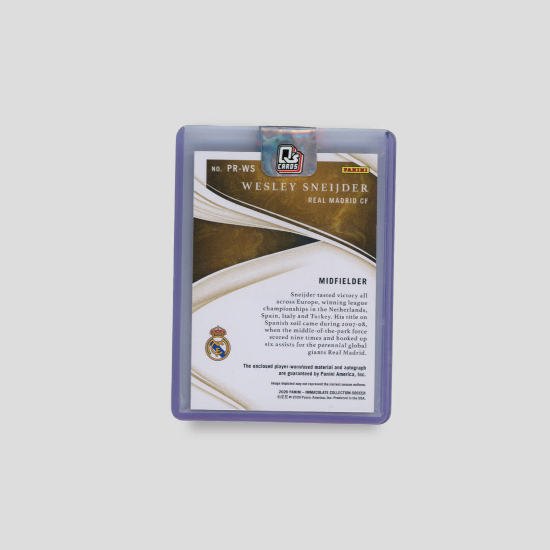 2020 Panini Immaculate Wesley Sneijder Patch Auto /75 - Q's Cards
