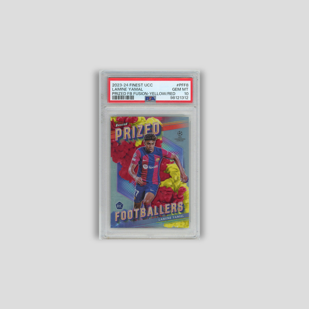 2023-24 Topps Finest UCC Lamine Yamal Prized Footballers Fusion PSA 10 #PFF8