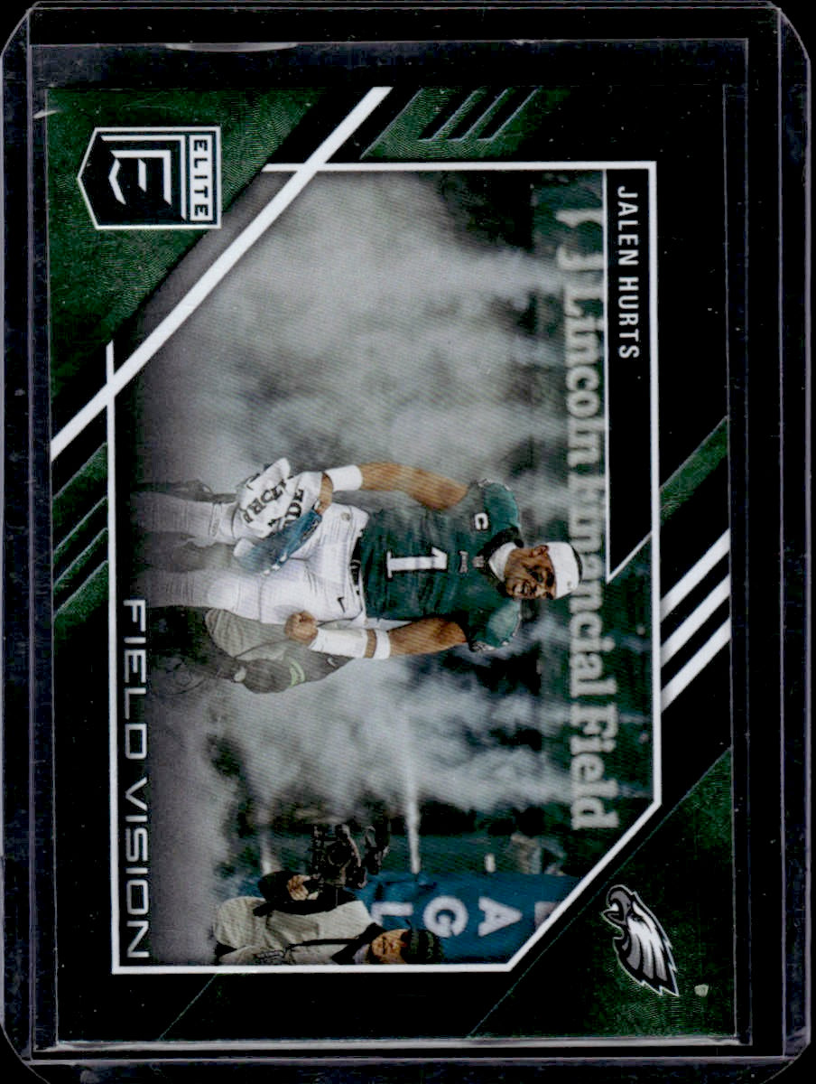 2023 Donruss Elite Jalen Hurts Field Vision Green #FV-2